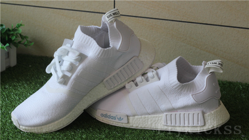 Real Boost Adidas NMD R1 Primeknit White